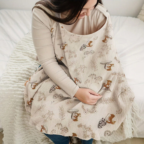 1pc Nursing Cover Scarf, Breathable Breastfeeding Cover Shawl For Outdoor Feeding
