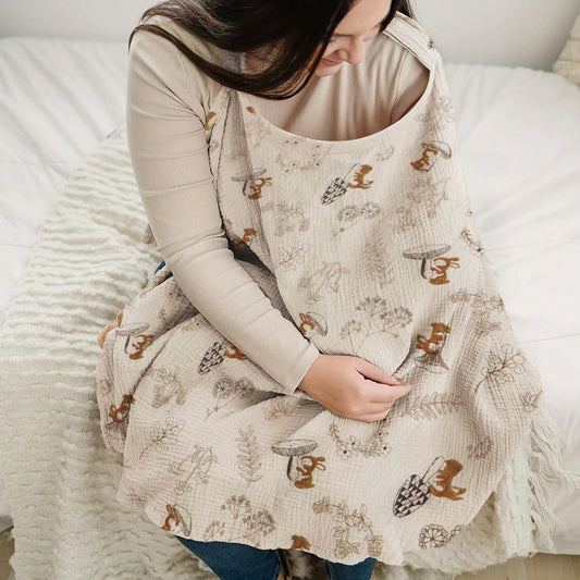 1pc Nursing Cover Scarf, Breathable Breastfeeding Cover Shawl For Outdoor Feeding