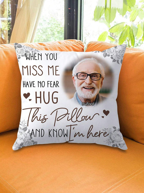 1pc Personalized Photo Pillowcase, Single-Sided Pillow Cover For Mother's Day, Father's Day, Teacher's Day, Graduation, Weddings, Housewarming, Gift For Family, Sofa Bed Car Bedroom Living Room, Washa
