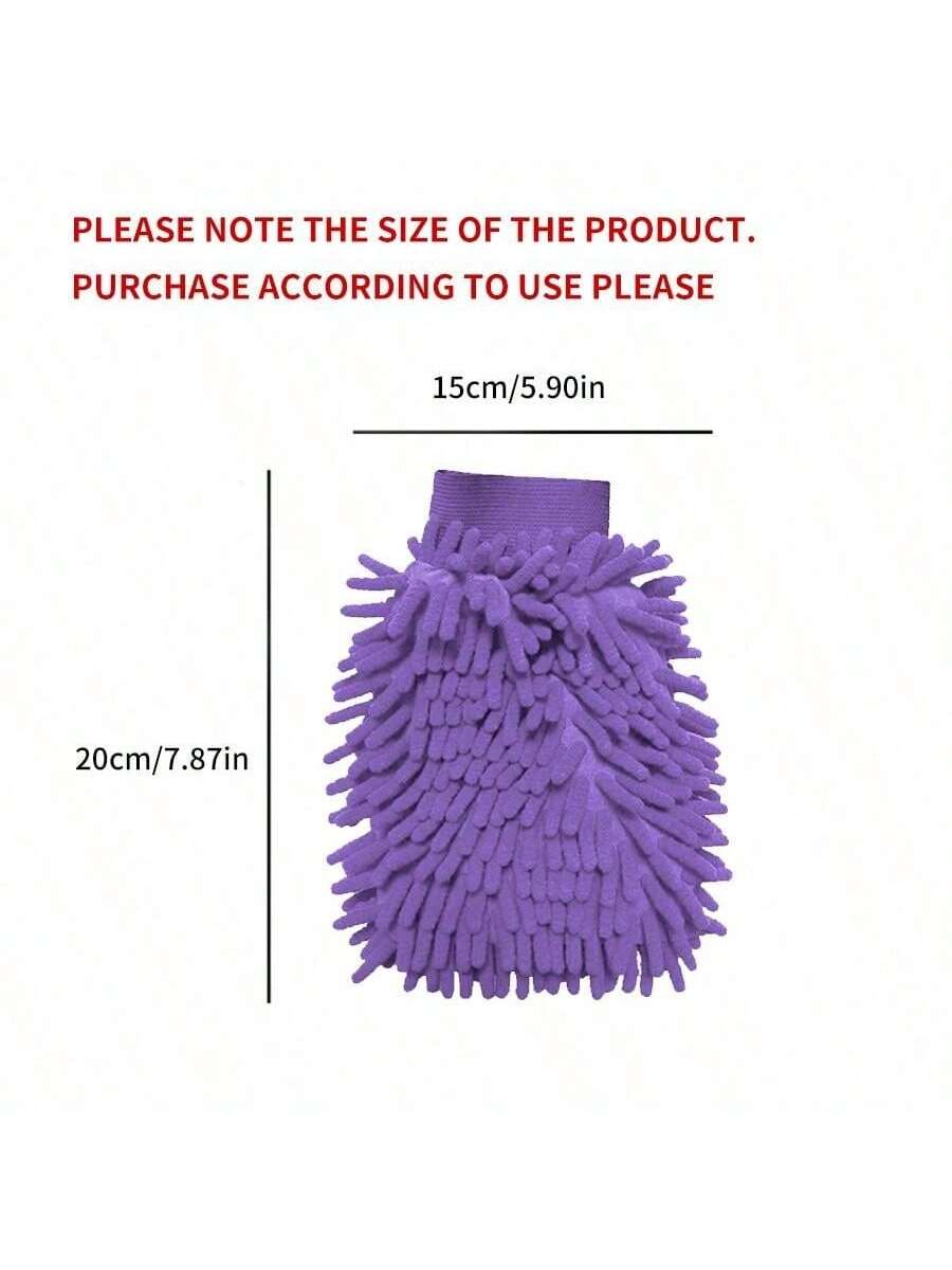 1pc Pink Car Wash Glove Cleaning Brush, Car Detailing Tool That Does Not Damage Paint, Window & Glass Towel Brush, Universal For Most Vehicles