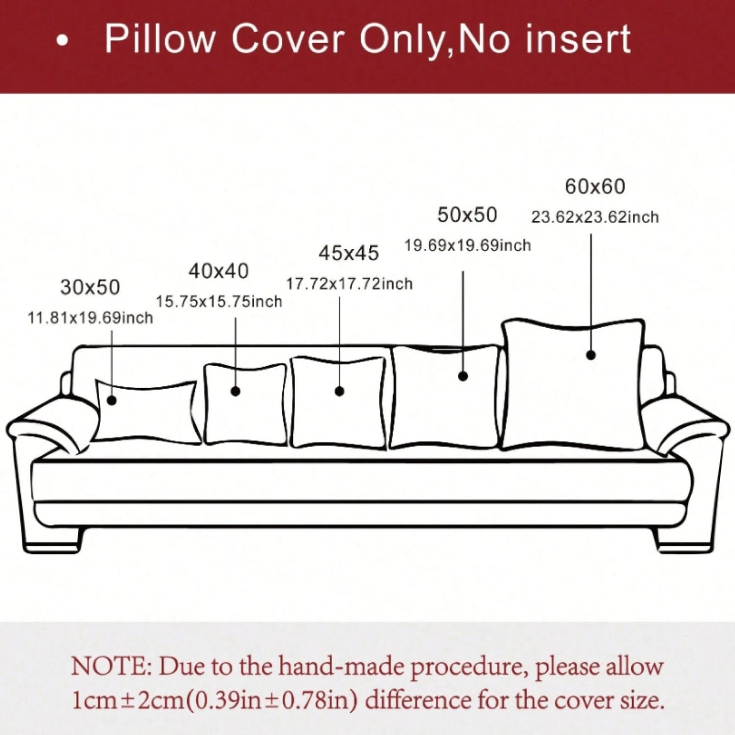 1pc Plain Cushion Cover Without Filler, Plush Square Pillowcase For Sofa, Home Decor