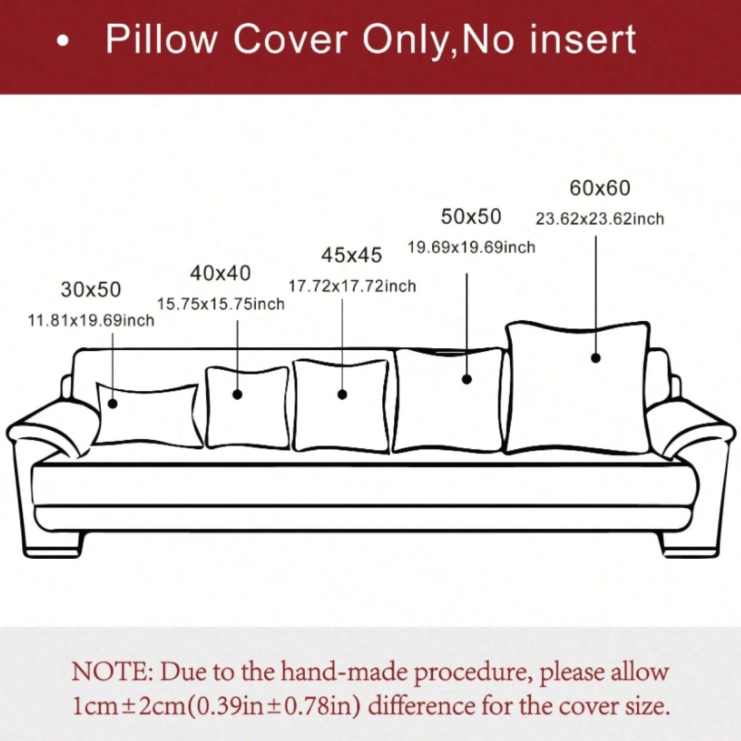 1pc Plain Cushion Cover Without Filler, Plush Square Pillowcase For Sofa, Home Decor