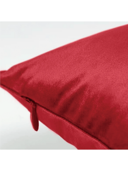 1pc Plain Cushion Cover Without Filler, Plush Square Pillowcase For Sofa, Home Decor