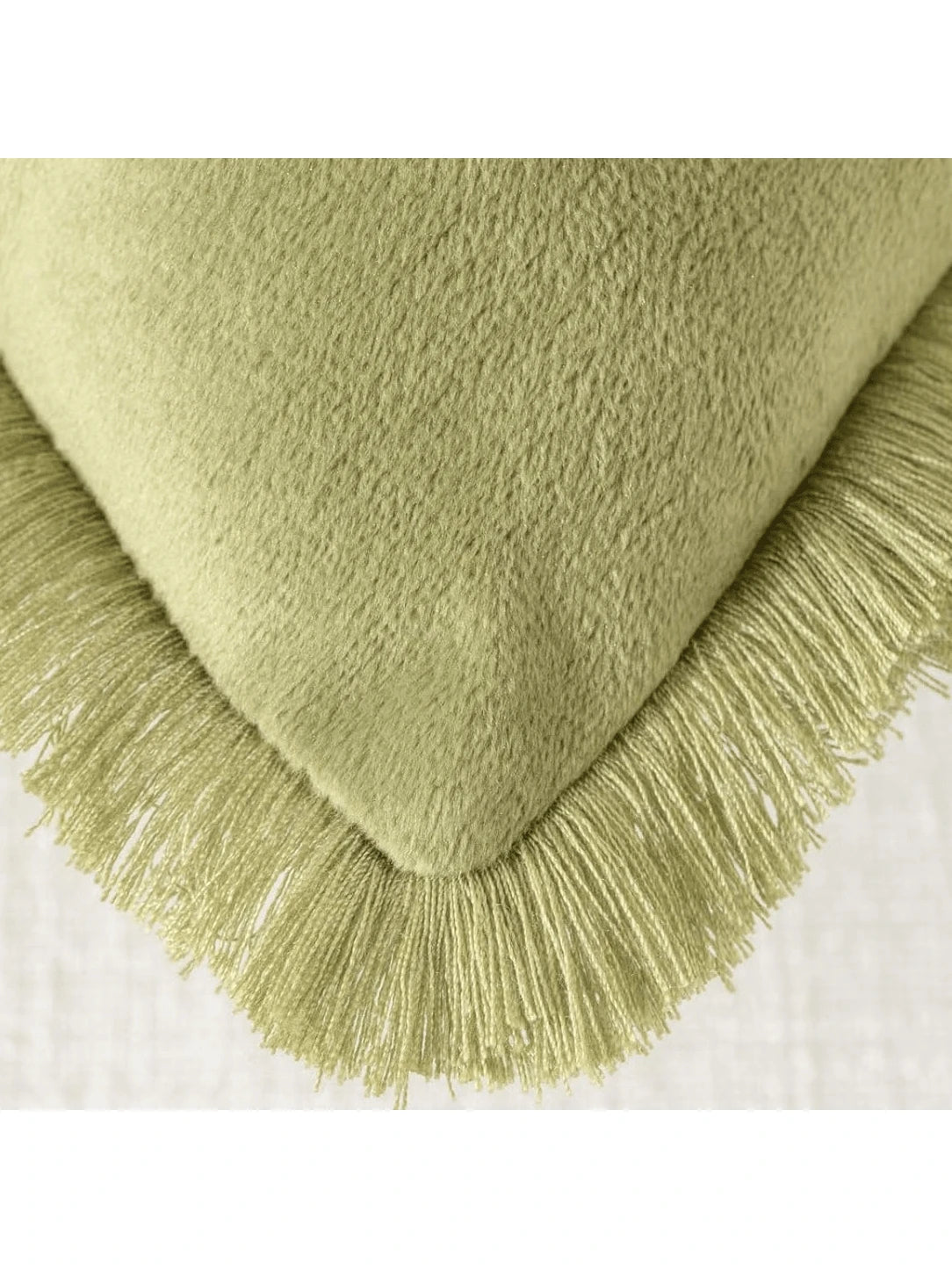1pc Plain Cushion Cover Without Filler, With Tassel Velvet Pillowcase For Sofa, Home Decoration