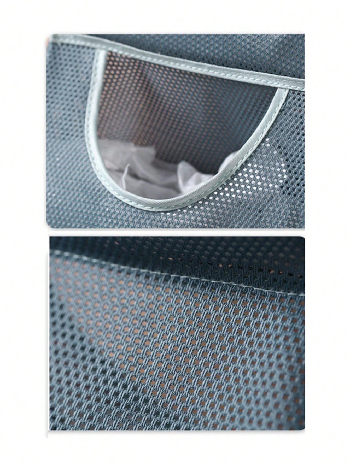 1pc Plastic Bag Organizer, Wall-Mounted Plastic Bag Holder, Mesh Storage Bag, Plastic Bag Dispenser, Kitchen Accessory