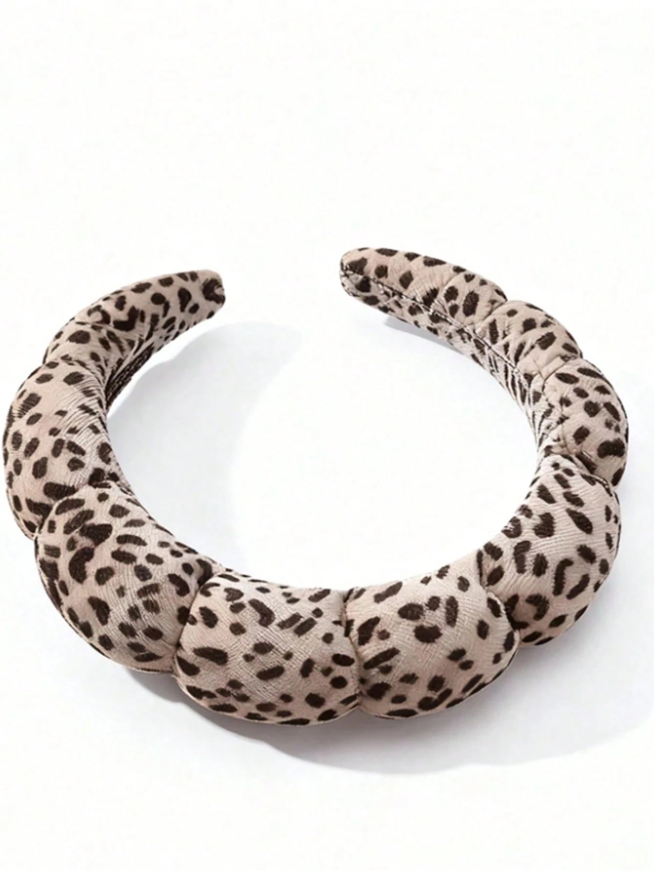 1pc Plush Sponge Cloud Print Headband, High-End Hairband Wash Face Towel Headwear For Summer, Hairband Headband For Women, Hair Accessories, Hair Hoop,Animal Print Head Accessories