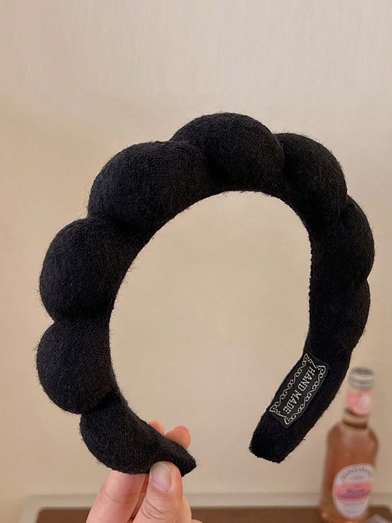 1pc Plush Sponge Cloud Print Headband, High-End Hairband Wash Face Towel Headwear For Summer, Hairband Headband For Women, Hair Accessories, Hair Hoop,Animal Print Head Accessories