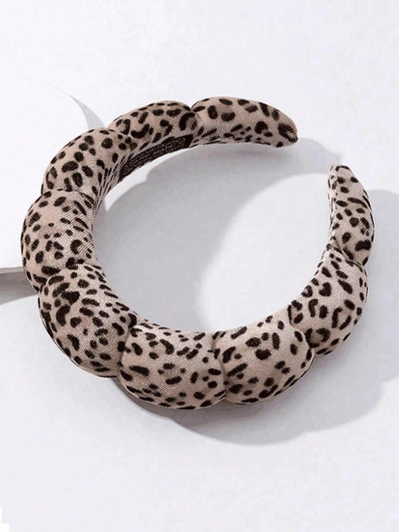 1pc Plush Sponge Cloud Print Headband, High-End Hairband Wash Face Towel Headwear For Summer, Hairband Headband For Women, Hair Accessories, Hair Hoop,Animal Print Head Accessories