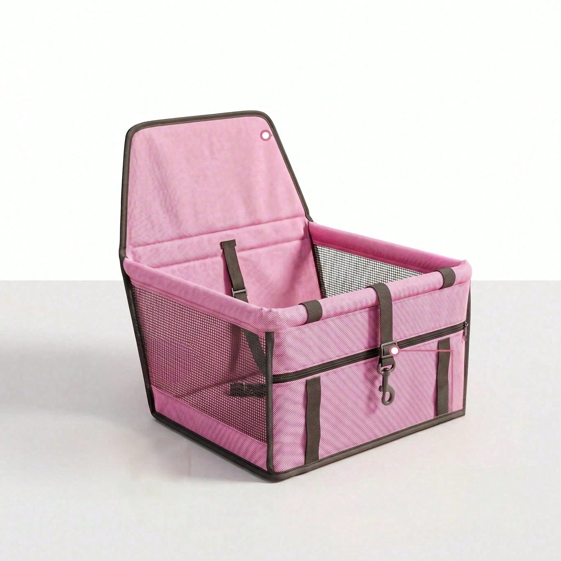 1pc Portable Car Pet Carrier Bag, Foldable, Super Breathable, Waterproof, Stain-Resistant Pet Bed, Suitable For Small To Medium Cats And Dogs