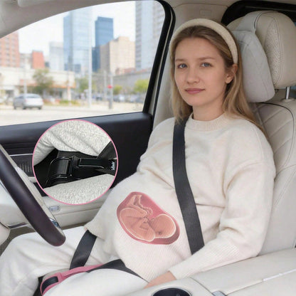1PC Pregnancy Seat Belt Adjuster For Pregnant Women, Universal Maternity Car Seatbelt Positioner With Soft Padded Cushion, Adjustable Belly Comfort Strap For Driving, Fits Most Cars, SUVs And Trucks