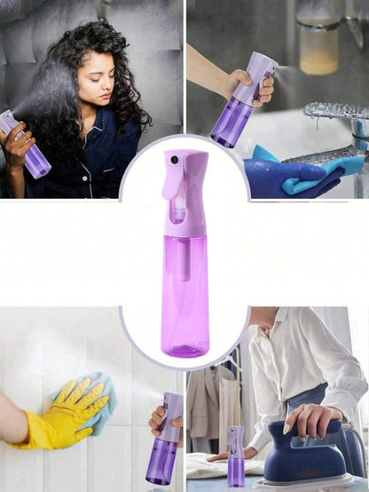 1pc Professional High Pressure Atomizing Spray Bottle, 200ML/300ML High Pressure Continuous Automatic Vacuum Fine Mist Sprayer, Hair Styling Tool, Hair Care Products And Accessories, Salon Beauty Trav