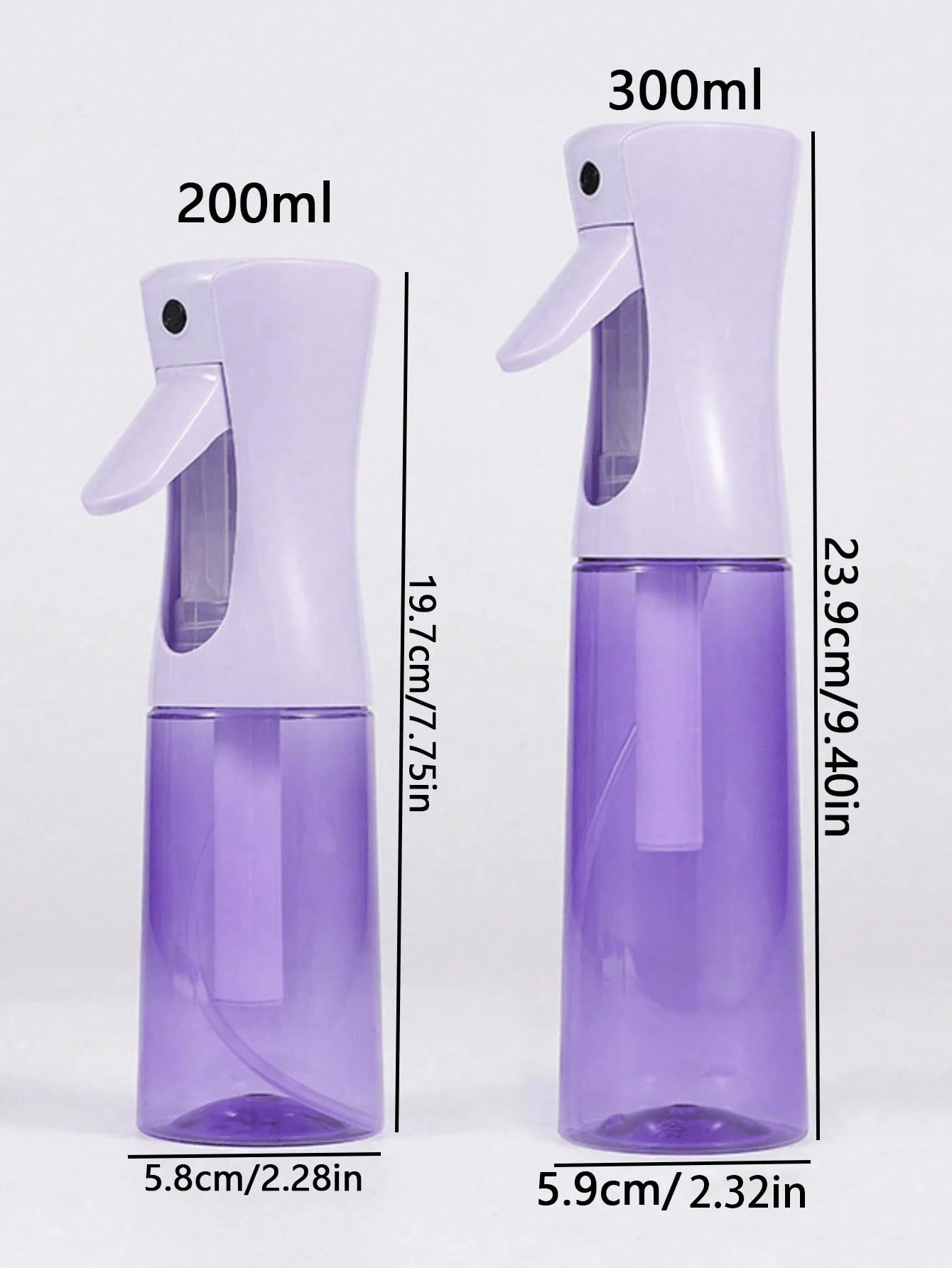1pc Professional High Pressure Atomizing Spray Bottle, 200ML/300ML High Pressure Continuous Automatic Vacuum Fine Mist Sprayer, Hair Styling Tool, Hair Care Products And Accessories, Salon Beauty Trav