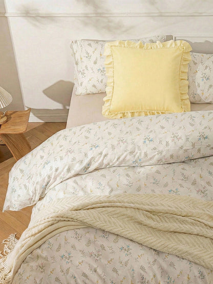 1pc Romantic French Ruffle Quilted Envelope Pillow Cover (Pillow Insert Not Included), Fashionable Romantic Decorative Throw Pillow Case Suitable For Bedroom/Dorm/Sofa, Gift For Couples & Friends. Mac