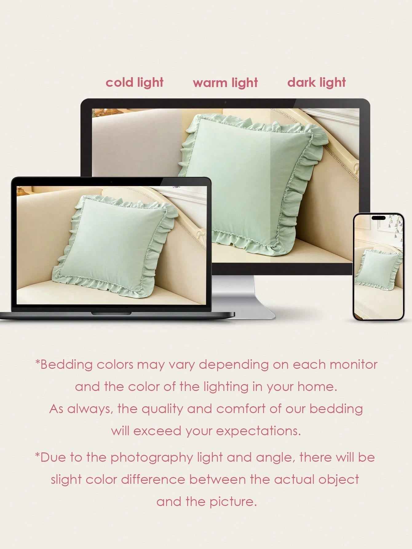 1pc Romantic French Ruffled Quilted Envelope Pillow Cover (Filling Not Included), Fashionable Romantic Decorative Throw Pillow Case Suitable For Bedroom/Dorm/Sofa, Couples & Friends Gift. Machine Wash
