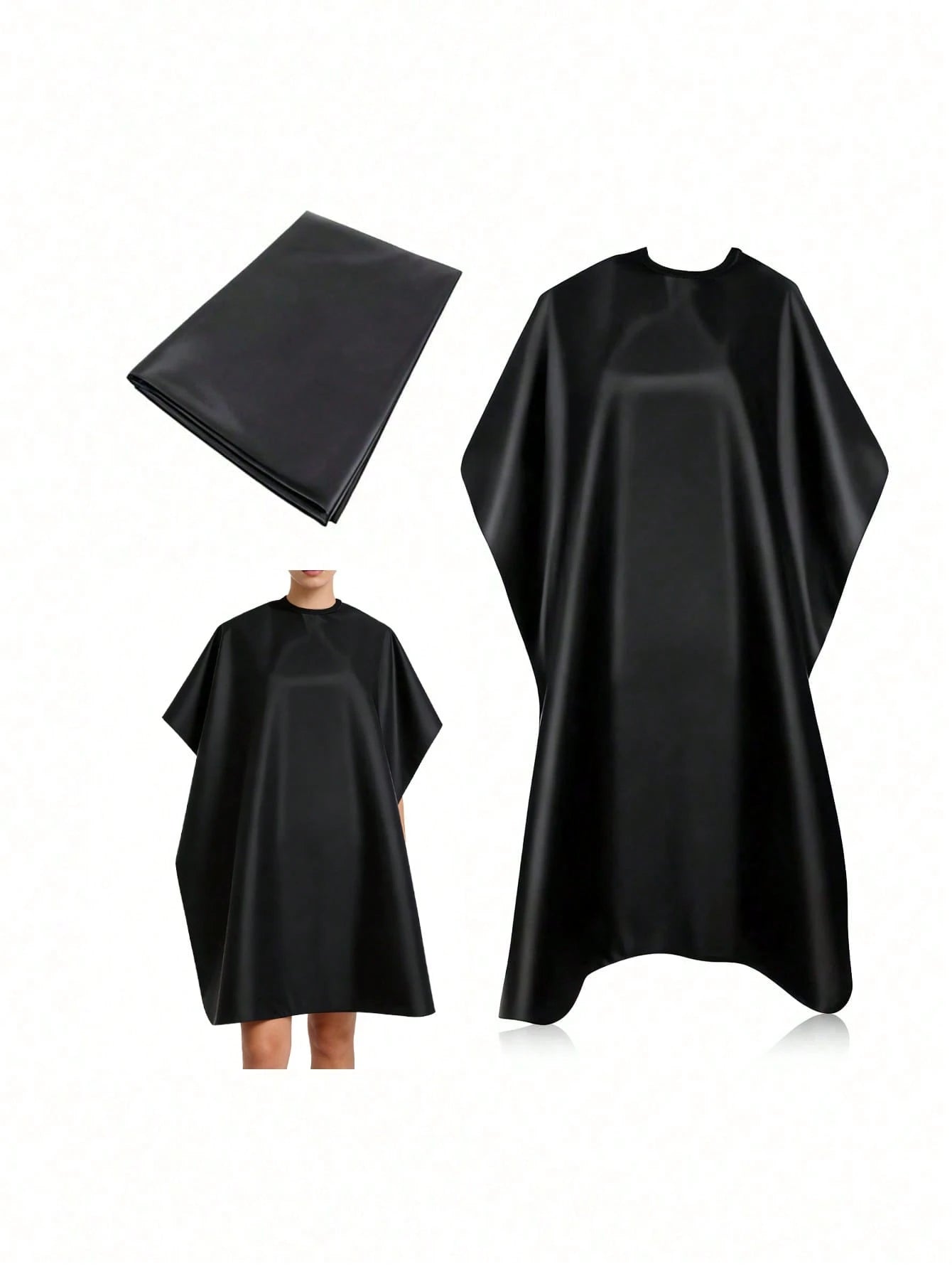 1pc Salon Hair Cutting Cape, Suitable For Hair Salons, Beauty Parlors, Customer Service Uniforms, Kimono-Style Hair Cutting Cape, Applicable For Hairdressing, Hair Coloring And Beauty Salons, Hairdres