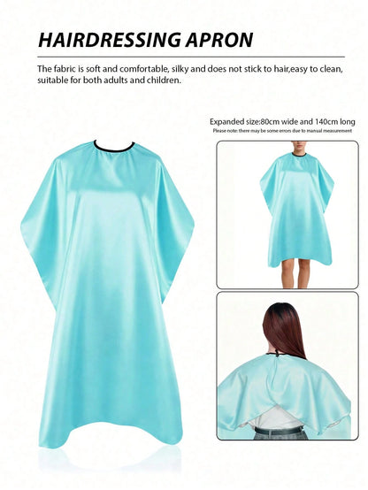 1pc Salon Hair Cutting Cape, Suitable For Hair Salons, Beauty Parlors, Customer Service Uniforms, Kimono-Style Hair Cutting Cape, Applicable For Hairdressing, Hair Coloring And Beauty Salons, Hairdres
