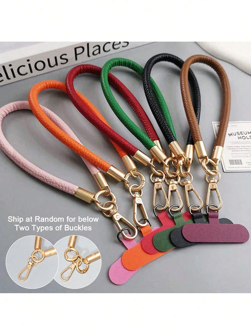 1pc Short Phone Lanyard Wrist Strap, Unisex Outdoor Fashion High-End Handheld Hanging Chain Keychain, Durable