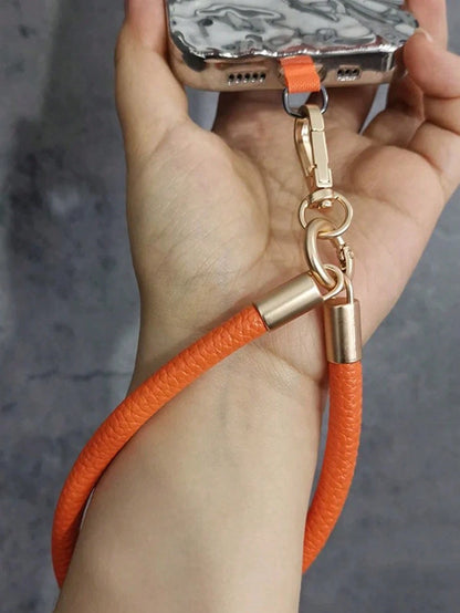 1pc Short Phone Lanyard Wrist Strap, Unisex Outdoor Fashion High-End Handheld Hanging Chain Keychain, Durable