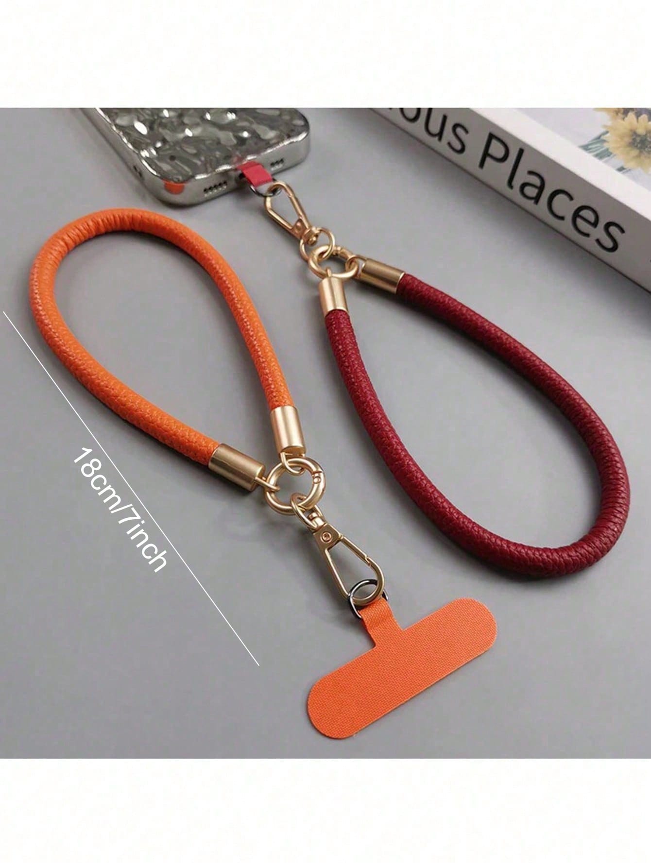 1pc Short Phone Lanyard Wrist Strap, Unisex Outdoor Fashion High-End Handheld Hanging Chain Keychain, Durable