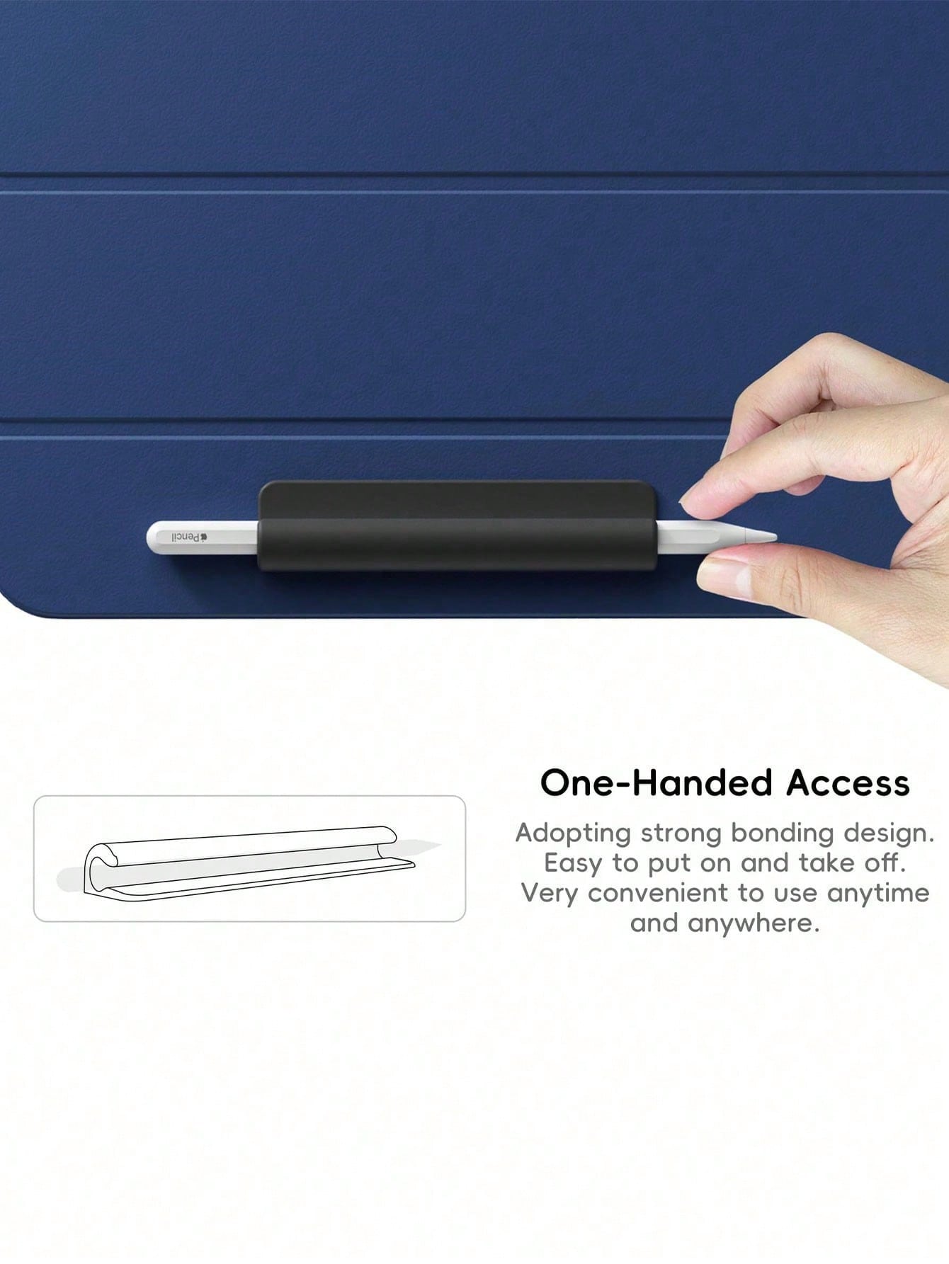 1pc Silicone Grip Holder Case Compatible With Apple Pencil 1st/2nd Generation USB-C Universal Stylus