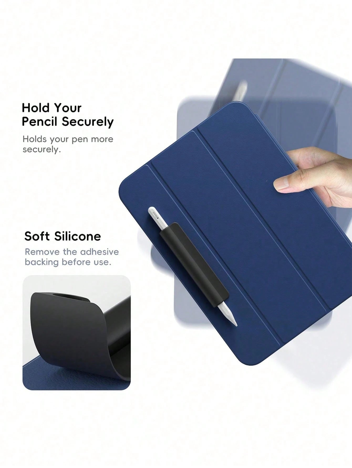 1pc Silicone Grip Holder Case Compatible With Apple Pencil 1st/2nd Generation USB-C Universal Stylus