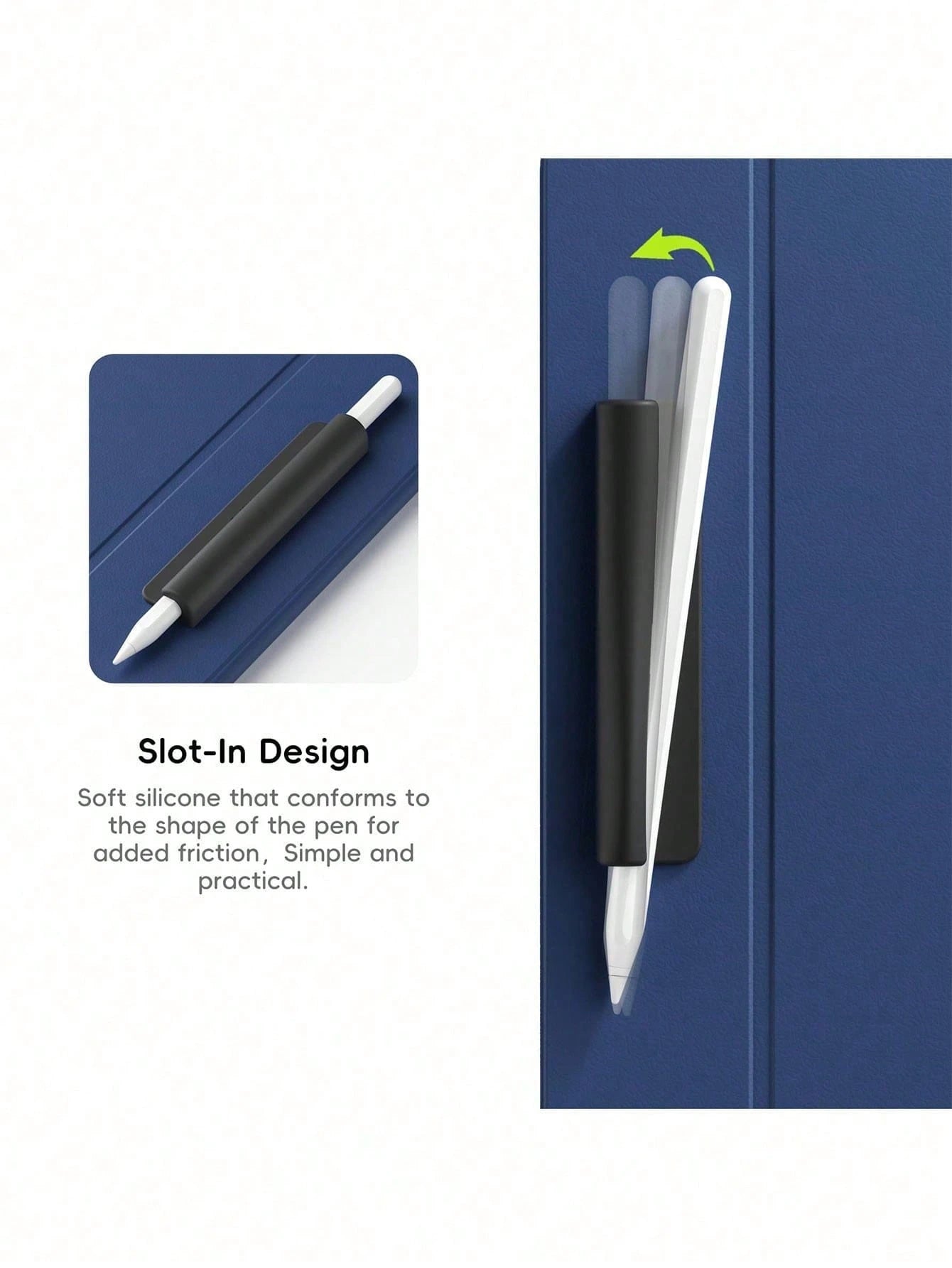 1pc Silicone Grip Holder Case Compatible With Apple Pencil 1st/2nd Generation USB-C Universal Stylus