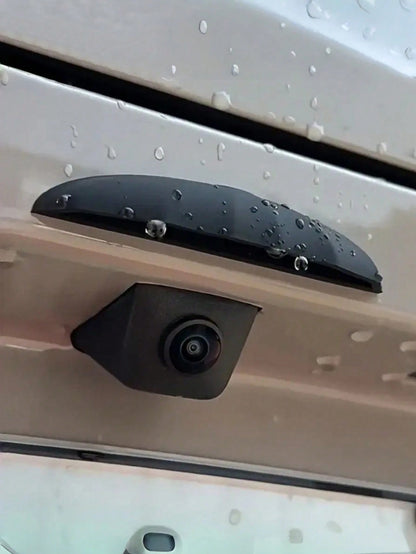1pc Silicone Rearview Camera Rain Cover- Thickened & Widened, Triangular Design, Frosted Surface, All-Weather Waterproof Accessory, Enhances Visibility In Rain, Universal Fit, No Installation Require