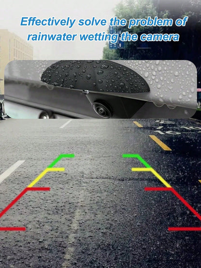 1pc Silicone Rearview Camera Rain Cover- Thickened & Widened, Triangular Design, Frosted Surface, All-Weather Waterproof Accessory, Enhances Visibility In Rain, Universal Fit, No Installation Require