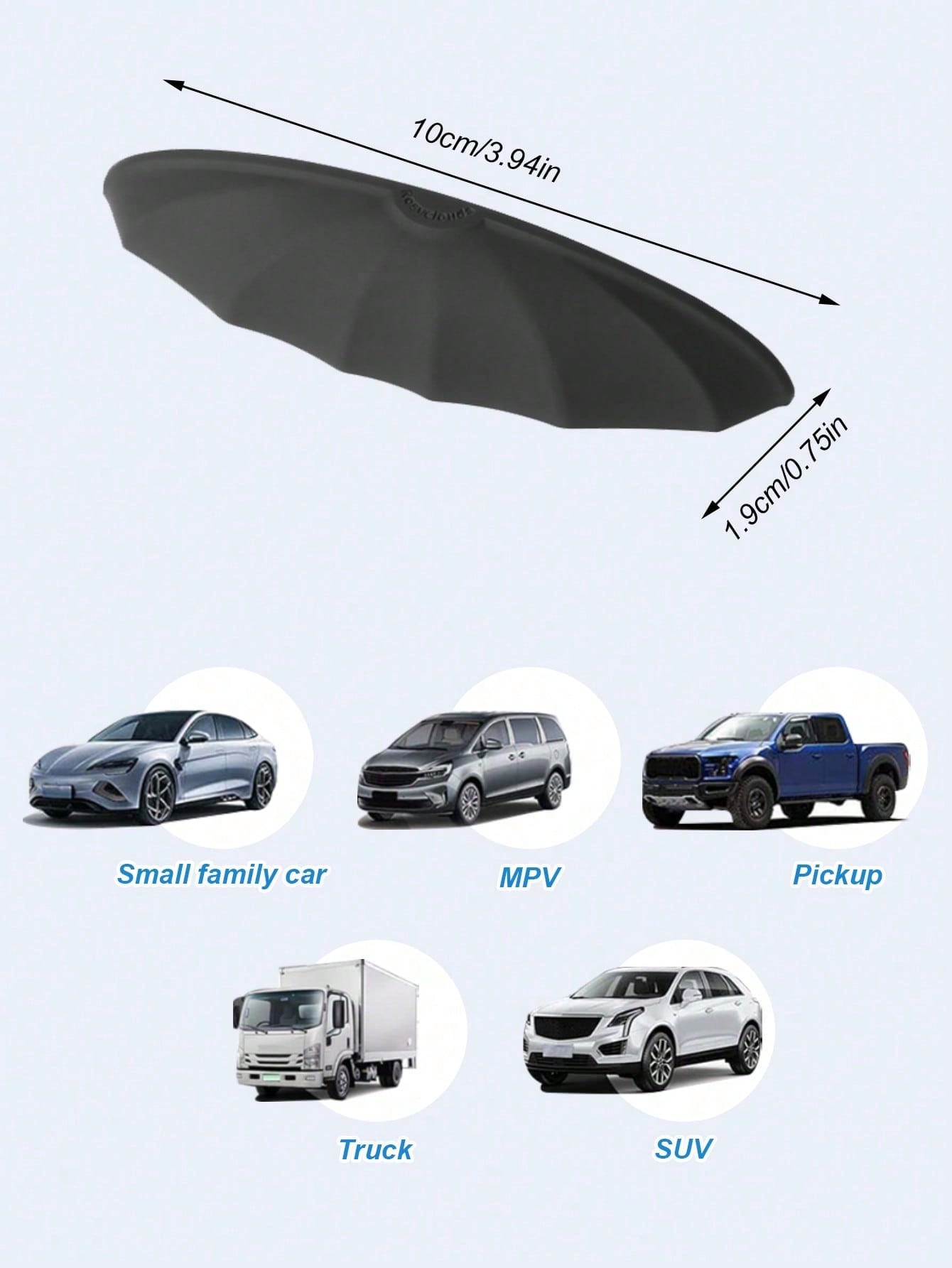 1pc Silicone Rearview Camera Rain Cover- Thickened & Widened, Triangular Design, Frosted Surface, All-Weather Waterproof Accessory, Enhances Visibility In Rain, Universal Fit, No Installation Require