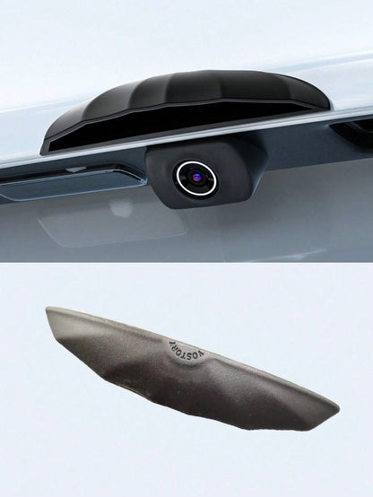 1pc Silicone Rearview Camera Rain Cover- Thickened & Widened, Triangular Design, Frosted Surface, All-Weather Waterproof Accessory, Enhances Visibility In Rain, Universal Fit, No Installation Require