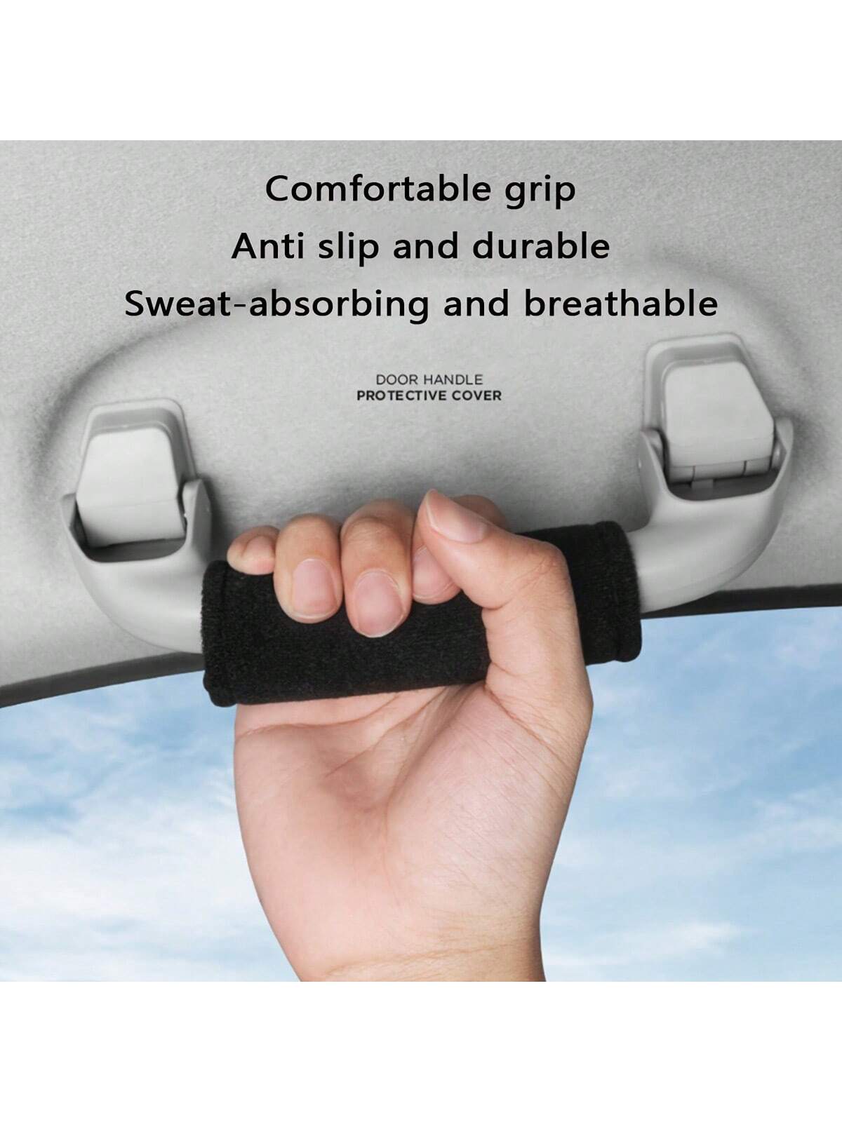 1pc Soft Plush Car Headliner, Door Handle & Armrest Protective Cover, Suitable For Audi, Available In 3 Colors, For Car Decoration