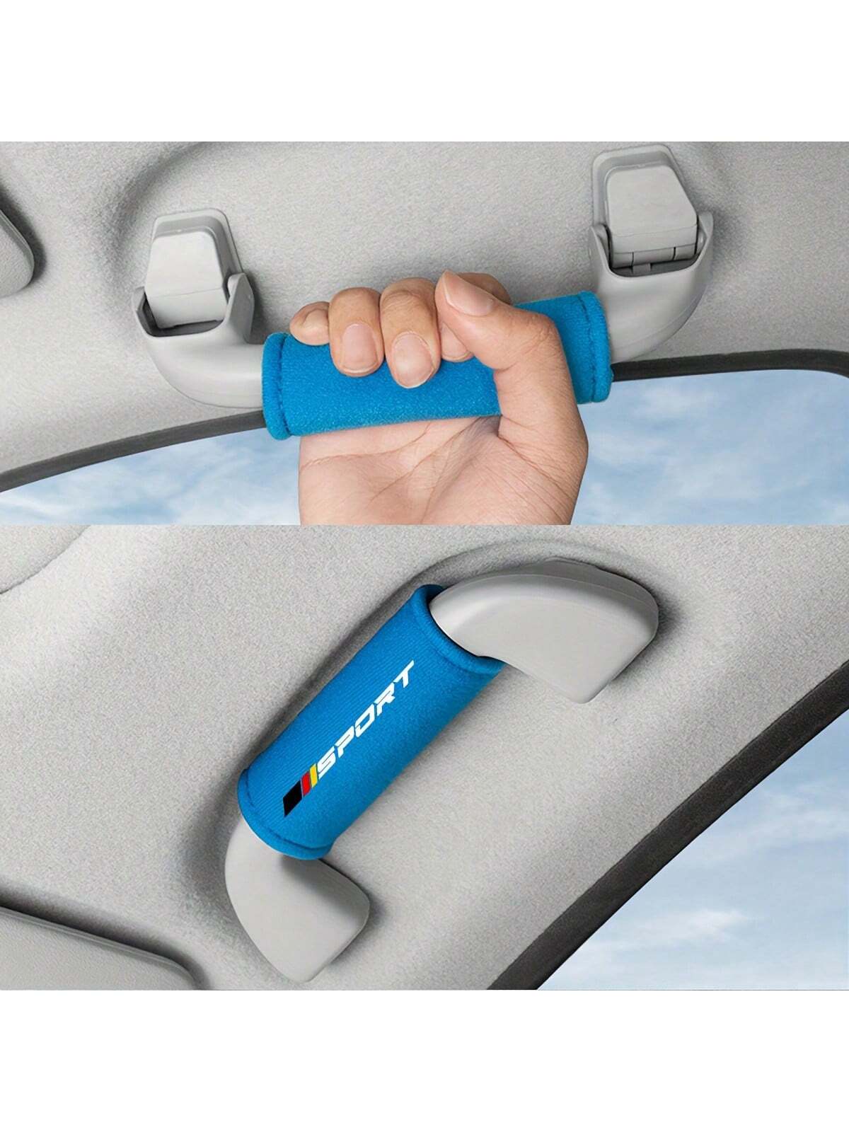 1pc Soft Plush Car Headliner, Door Handle & Armrest Protective Cover, Suitable For Audi, Available In 3 Colors, For Car Decoration