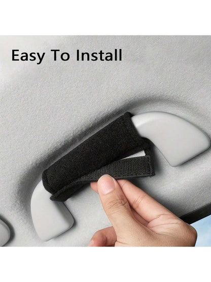 1pc Soft Plush Car Headliner, Door Handle & Armrest Protective Cover, Suitable For Audi, Available In 3 Colors, For Car Decoration