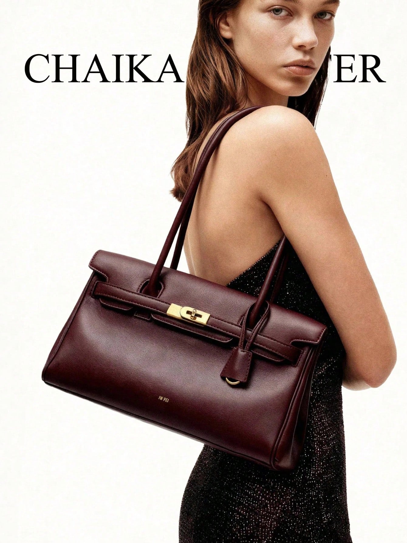1pc Solid Color PU Fabric Women's Shoulder Bag, Baguette Bag, PU Material, Fashion, Briefcase, Women's, 2026 New Style, Handheld Shoulder Bag