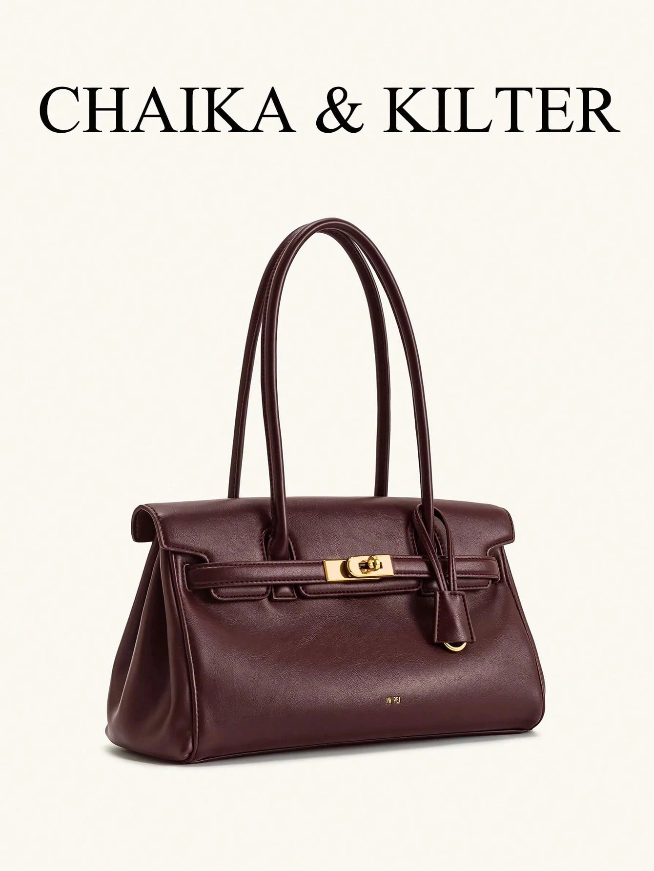 1pc Solid Color PU Fabric Women's Shoulder Bag, Baguette Bag, PU Material, Fashion, Briefcase, Women's, 2026 New Style, Handheld Shoulder Bag