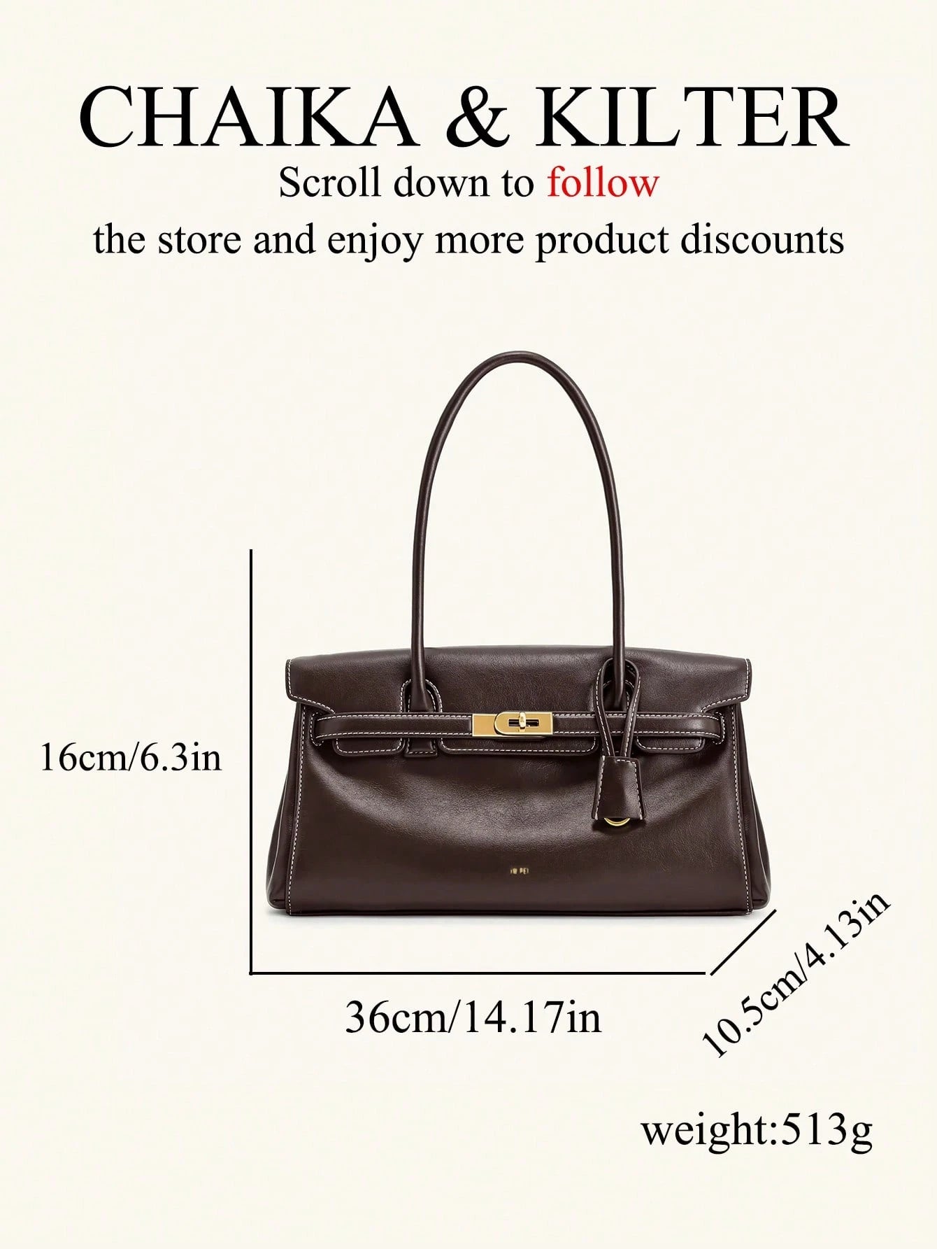 1pc Solid Color PU Fabric Women's Shoulder Bag, Baguette Bag, PU Material, Fashion, Briefcase, Women's, 2026 New Style, Handheld Shoulder Bag
