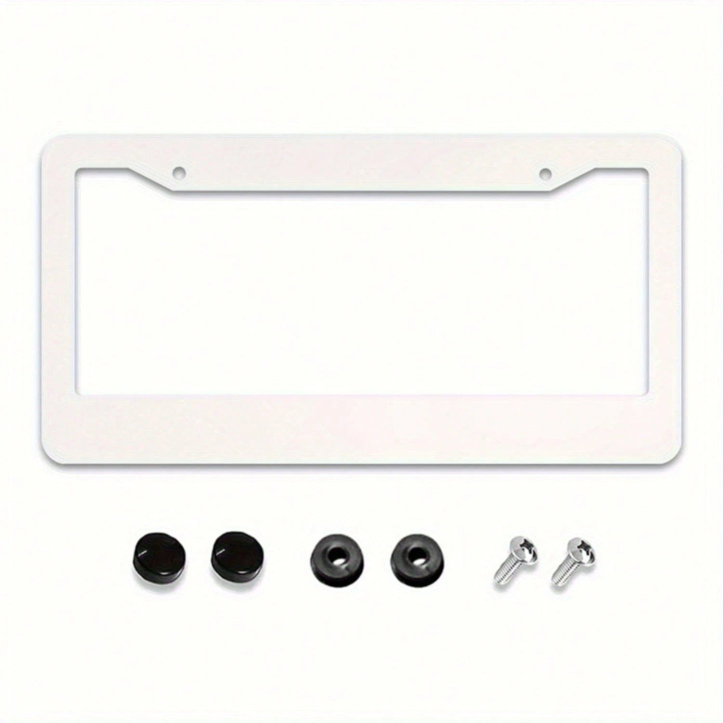 1pc Spider Web License Plate Frame, Novelty Car License Plate Holder, With 2 Holes, Aluminum Cover With Screw Caps, Unisex Car Decoration, 6.3 X 12.2inch,License Plate,Car Decor,Birthday Gifts,Valenti