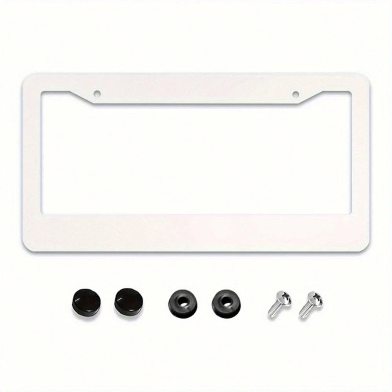 1pc Spider Web License Plate Frame, Novelty Car License Plate Holder, With 2 Holes, Aluminum Cover With Screw Caps, Unisex Car Decoration, 6.3 X 12.2inch,License Plate,Car Decor,Birthday Gifts,Valenti