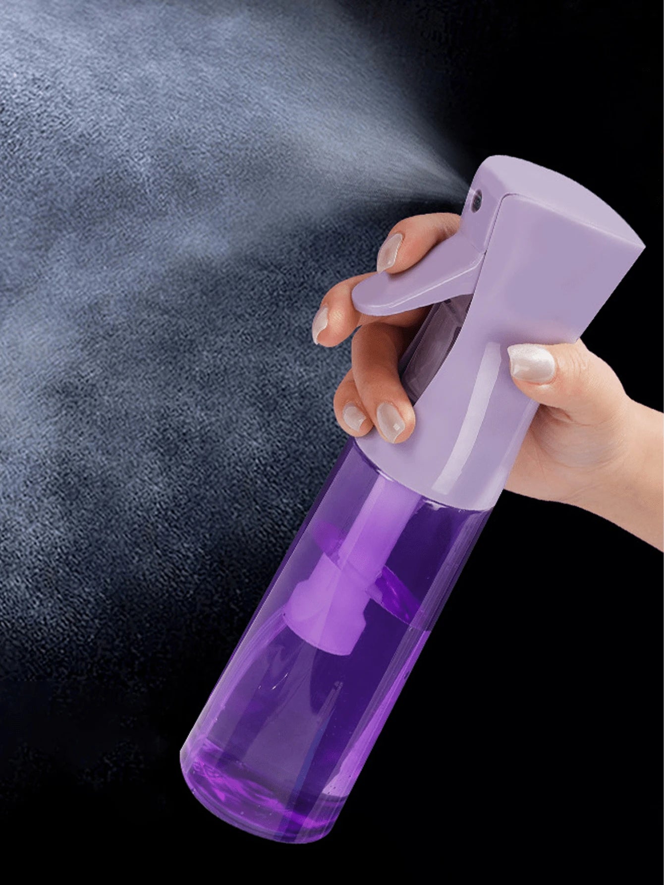 1Pc Spray Bottle For Hair, Transparent Continuous Water Mister With Ultra Fine Mist For Hairstyling, Barbers, Salons, 200ml/300ml Hairdressing Styling Tools