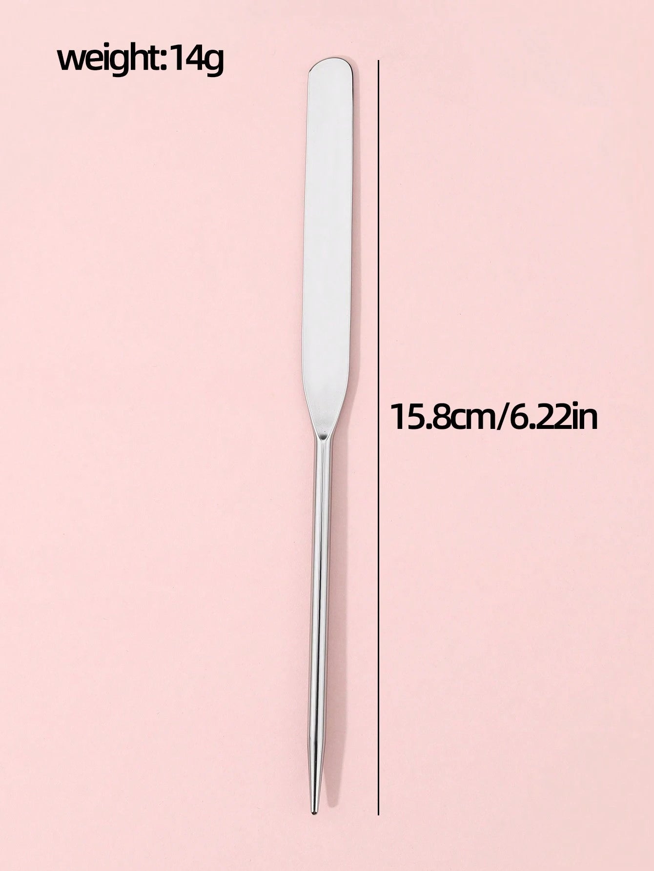1pc Stainless Steel Foundation Spatula, Makeup Mixing Palette Spatula For Cosmetic Tools,Foundation Brush,Concealer Brush,Blush Brush,Contour Brush,Blush Brush,Bronzer Brush,Powder Brush,Foundation Br