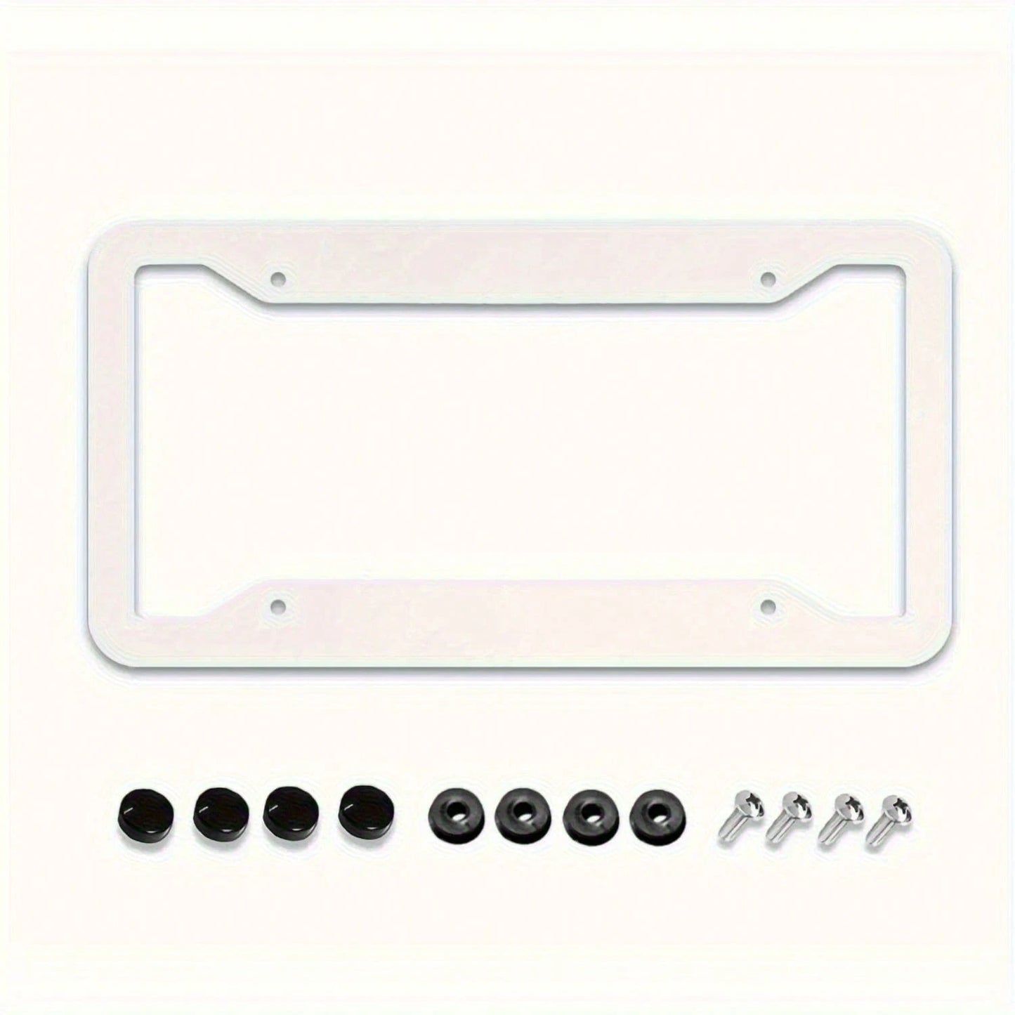 1pc Stainless Steel Spider Web License Plate Frame, Red And Black Vintage Fun Front License Plate Holder With 4 Holes, Suitable For Men And Women, 6.3 X 12.2inch,License Plate,Car Decor,Birthday Gifts