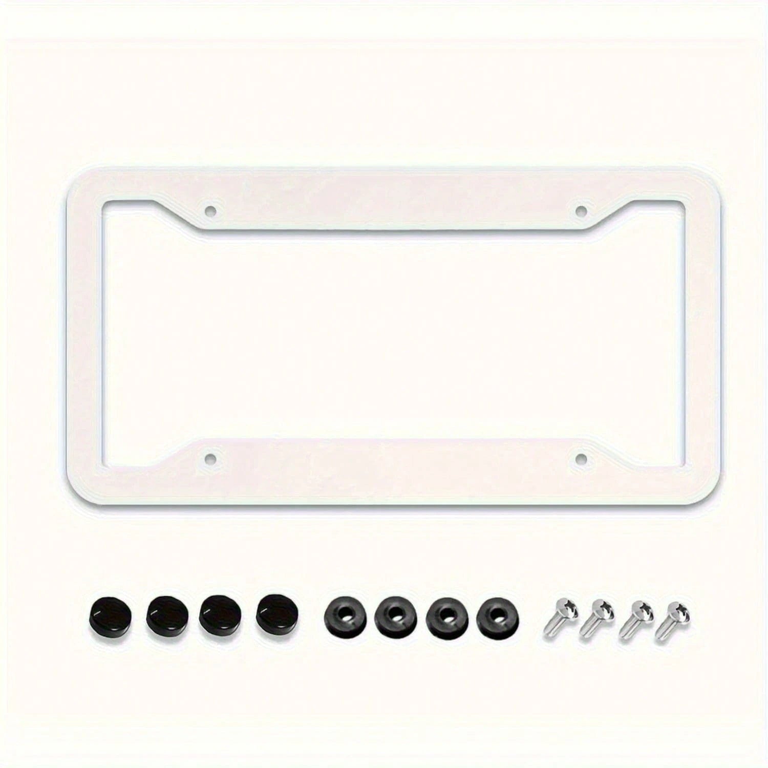 1pc Stainless Steel Spider Web License Plate Frame, Red And Black Vintage Fun Front License Plate Holder With 4 Holes, Suitable For Men And Women, 6.3 X 12.2inch,License Plate,Car Decor,Birthday Gifts