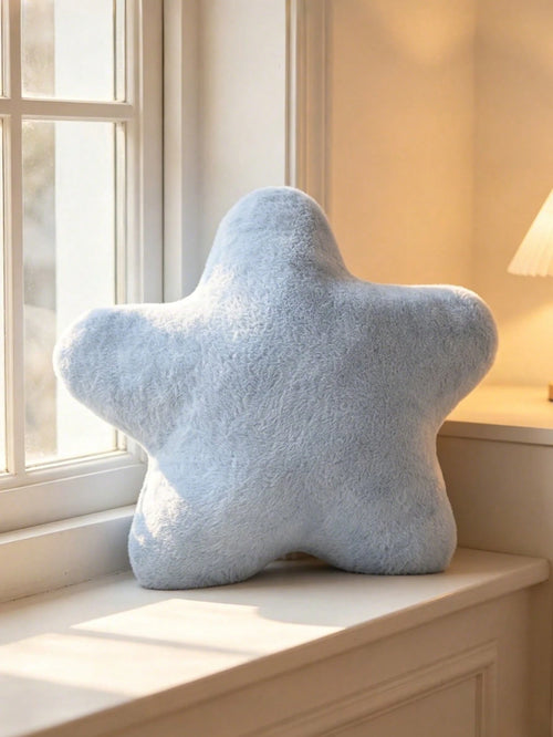 1pc Star Shaped Plush Pillow, Bed Sofa Decorative Star Pillow, Star Shaped Plush Floor Mat, Suitable For Room Decor, Soft Cute Comfortable Sofa Bedroom Cushion, Bedroom Decor Room Decor Outdoor Pillow