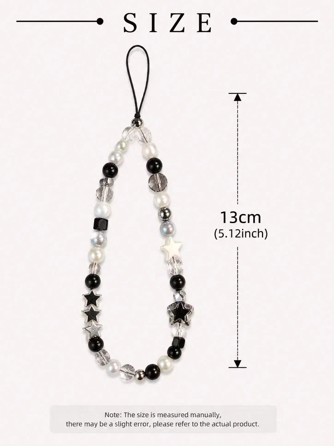 1pc Starry Phone Chain, Transparent Acrylic, Handmade Beaded Camera Strap, Phone Accessory, Phone Lanyard, Smartphone Wristband, Smartphone Crossbody Bag (Actual Size May Slightly Differ From Photo Du