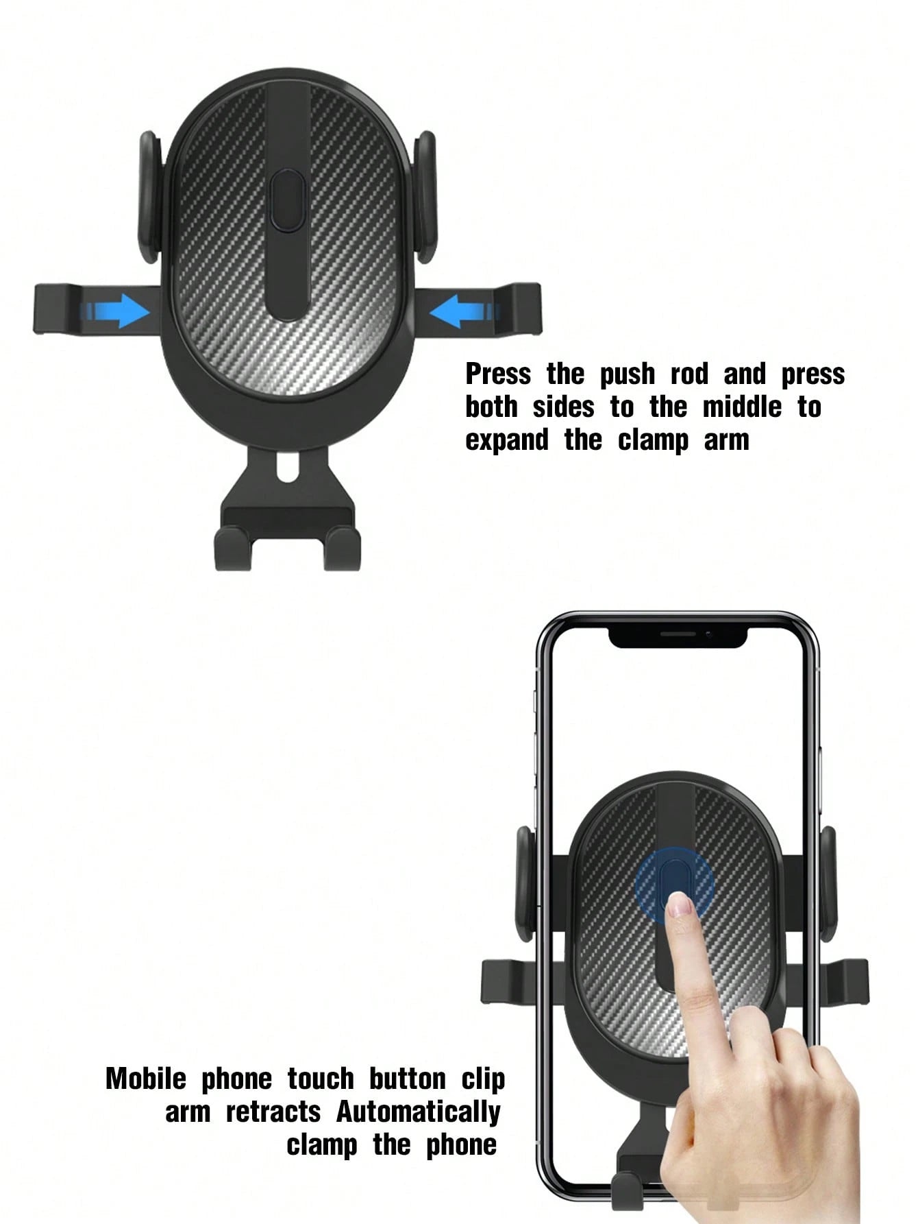 1pc Suction Cup Car Phone Holder, Suction Cup Car Phone Mount, Mobile Smartphone Holder, Tablet Holder For Dashboard & Windshield, Adjustable Arm, Easy Installation