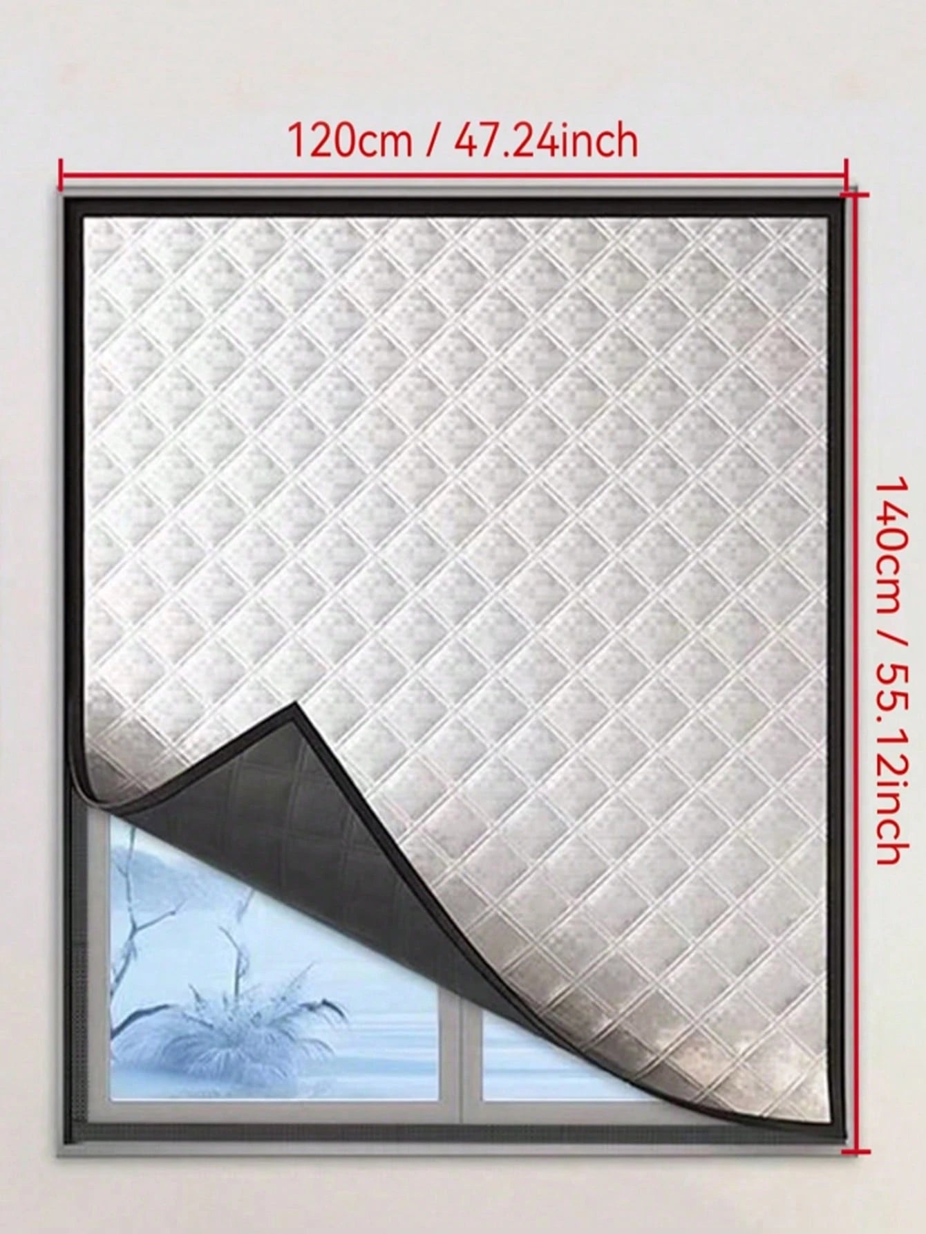 1pc Thermal Insulated Curtain, Heat Retaining, Blackout, Waterproof, Sunshade, Soundproof, Double-Layer Thick Warm Window Curtain For Winter, Home Sanctuary