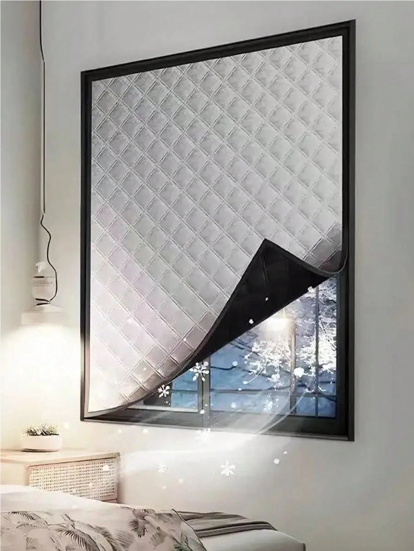 1pc Thermal Insulated Curtain, Heat Retaining, Blackout, Waterproof, Sunshade, Soundproof, Double-Layer Thick Warm Window Curtain For Winter, Home Sanctuary