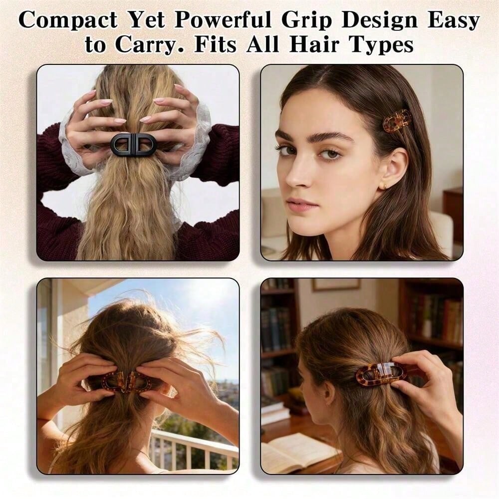 1pc Tropical Sunset Magnetic Hair Clip Set, Women's Flat Magnetic Hair Clip, Suitable For Daily Styling And Home Looks, No Crease, Lightweight And Textured, Simple And Intuitive Operation, No Residue