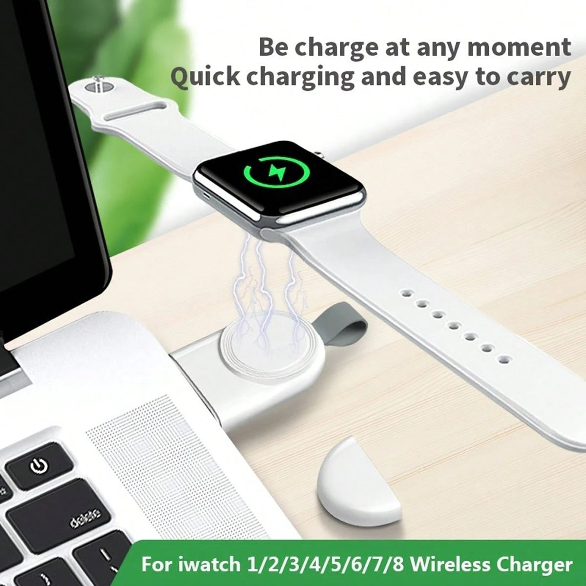 1pc USB Charger For Apple Watch, Magnetic Travel Wireless Charger Compatible With Apple Watch Series Ultra 9 8 7 6 SE 5 4 3 2, 44mm 42mm 40mm 38mm