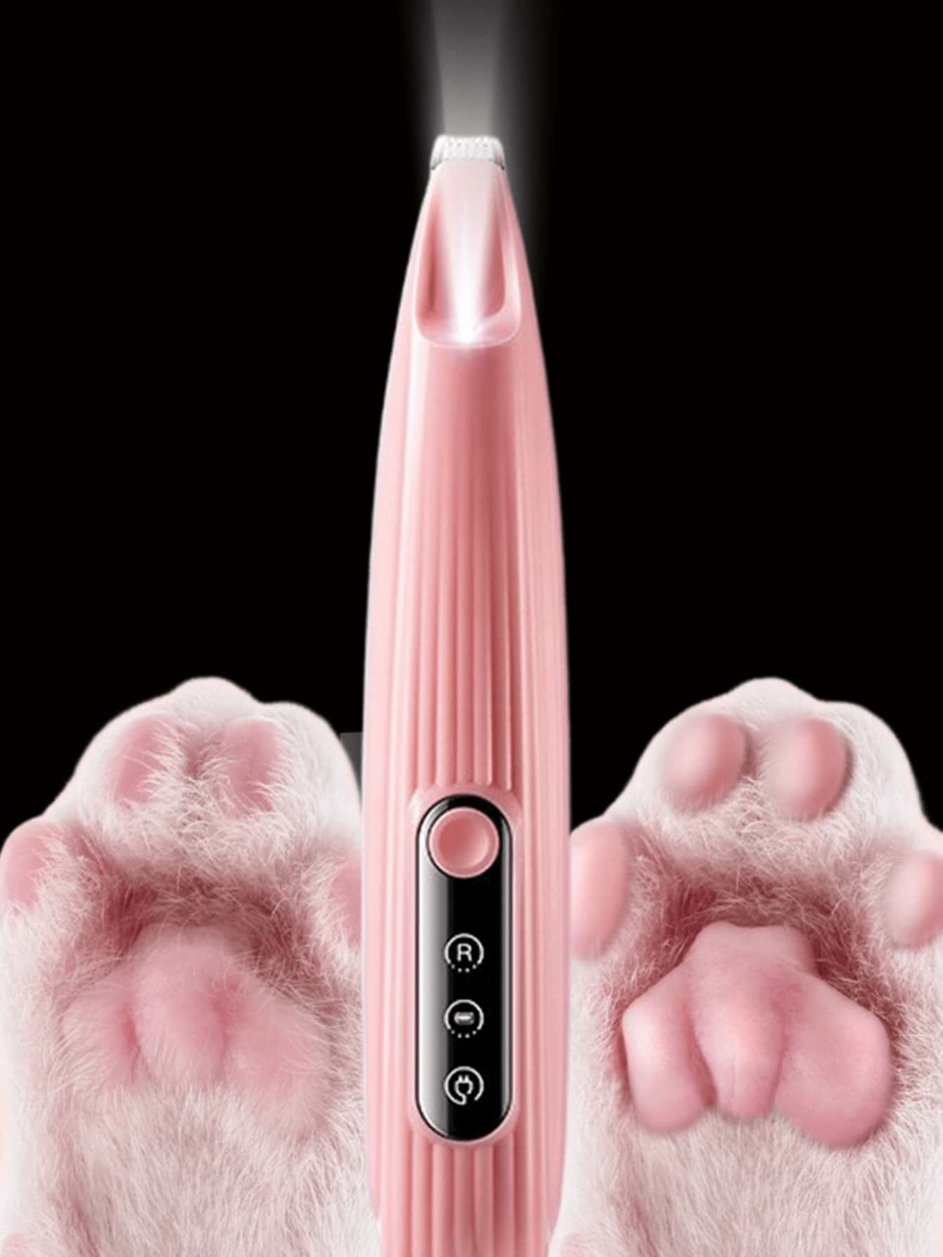 1pc USB Pet Hair Trimmer, Electric Shaver, Cat Or Dog Paw Hair Remover, Can Trim Paws, Ears, Eyes And Intimate Areas, Suitable For Daily Pet Grooming, Quiet Pet Hair Clipper- USB Rechargeable, Waterp